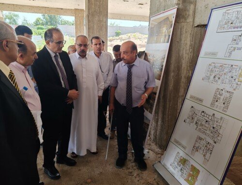 وزير الصحة يطلع على سير الأعمال الإنشائية بمستشفى الأمل للأورام في عدن